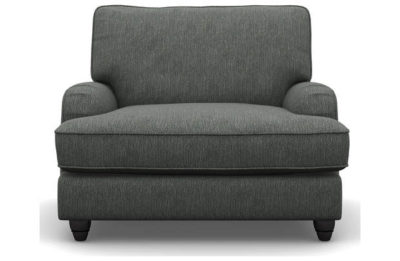 Heart of House Adeline Fabric Chair - Pewter
